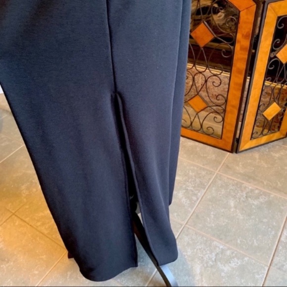 Bari Jay Black Slitted and Jeweled Gown Size Medium - Picture 7 of 7